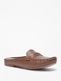 FloraBella women brown textured loafers (box packaging)
