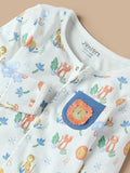 Juniors colorful lion applique sleepsuit