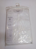 Juniors solid white ribbed sleepsuits (set of 3)