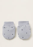 Juniors All-over printed with stars Organic Mittens