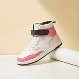 Max pink & white colorblock high shoes