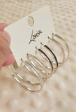 Lovisa multicolor shimmery hoop earrings (Jewellery)