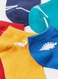 Gloo kids dino solid ankle socks (pack of 5)