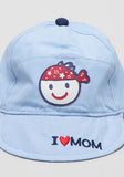 Juniors printed cap with Elasticised Strap
