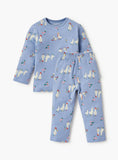 Juniors duck & hen printed shirt & pyjama set (set of 2)