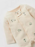 Juniors All Over Sheep Embroidered Fleece Sleepsuit (Winter)