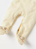 Juniors beige bear beads sleepsuit (Thick cotton) (Winter)