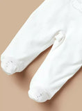 Giggles white bear solid sleepsuit