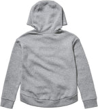 Nike Grey Girls Fleece Lined Ribbed Hoodie (winter)