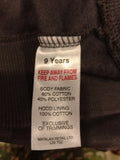 Matalan black floral fleece lined hoodie (Winter)
