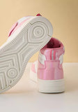 Max heart embossed pink colorblock shoes