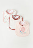 Juniors Flower Rise & Bloom bandana bib (set of 3)