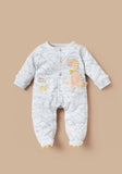 Juniors hello there dino applique sleepsuit