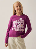 Juniors Magenta vibes Fullsleeves tshirt
