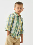 Lee Cooper Green Checkered Dress Shirt