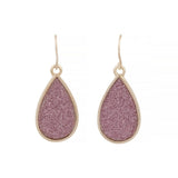 Lovisa pink shimmery teardrop earrings (Jewellery)
