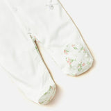 Giggles pastel floral frill sleepsuit