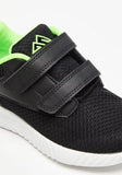 Oaklan black shoes with green lining