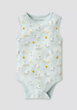 Juniors sheep & stripe printed bodysuits (set of 6)