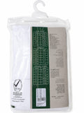 Juniors bamboo cotton solid white vests (Set of 3)