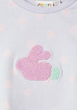 Juniors rabbit frill embroidered sweatshirt (Winter)