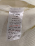 Juniors white textured sleepsuit  (Thick cotton) (Winter)