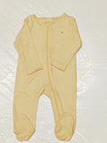 Juniors yellow ribbed sleepsuit