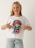 Hello kitty printed tie & die tshirt (Summer)