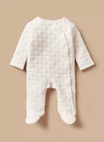 Giggles check embossed padded sleepsuit (Winter)