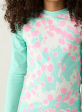 Juniors green & pink swimsuit