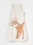 Juniors Deer Applique Polka Dot Print Sleeping Bag