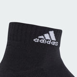 Adidas black textured ankle socks