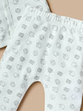 Juniors all over sheep printed shirt & pyjama set (set of 2)