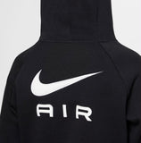 Nike Air solid black girls cropped fleece hoodie (Winter)