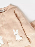 Gigglee bunny ribbed fleece shirt & pyjama set (set of 2) (Winter)