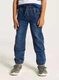 Juniors boys denim jeans with drawstring