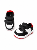 R&B black & white colorblock shoes
