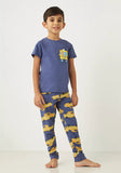 Juniors lion taxi bus printed shirt & pyjama set (Set of 2) (Summer)