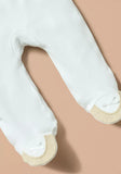 Giggles bow charm sleepsuit