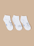 Sonic white & black socks (pack of 3)