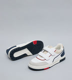 R&B white colorblock shoes