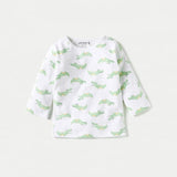 Juniors all over Alligator printed shirt & pyjama set (set of 2)
