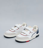 R&B white colorblock shoes
