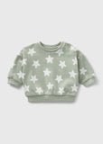 Matalan green star sweatshirt (Fleece lined) (Winter)