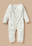 Juniors stripe openfeet sleepsuit