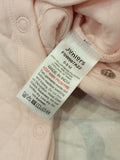 Juniors pink quilted & padded hooded openfeet sleepsuit (Winter)