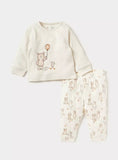 Juniors light bear & balloon printed shirt & pyjama set (set of 2)