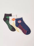 Marvel avenger printed ankle socks (pack of 3)
