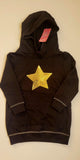 R&B sequins star Black hoodie (Winter)
