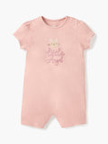 Juniors little angel embroidered half rompers (set of 2)